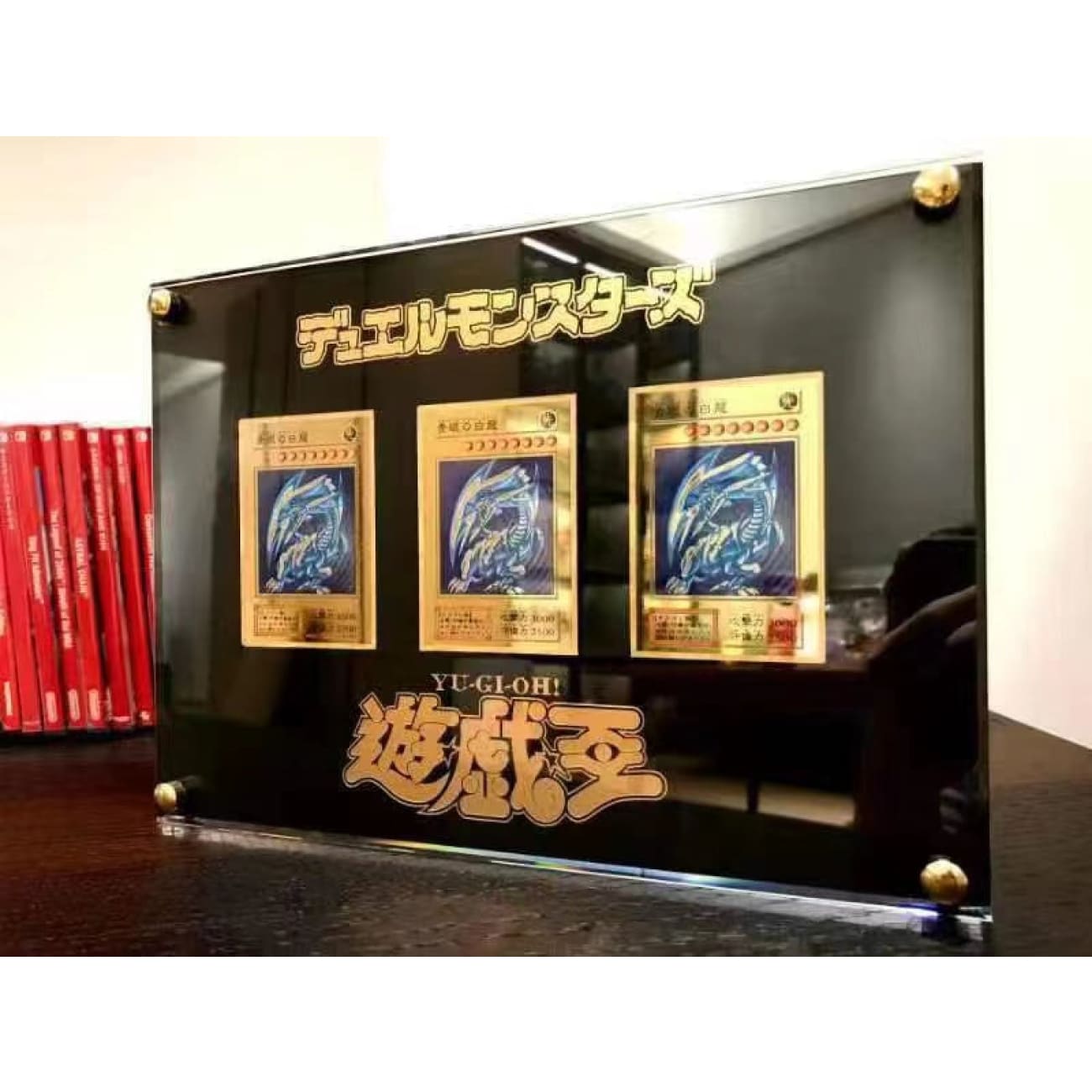 Xing Kong Studio - Three Blue-Eyes White Dragon Cards Acrylic Stand Display