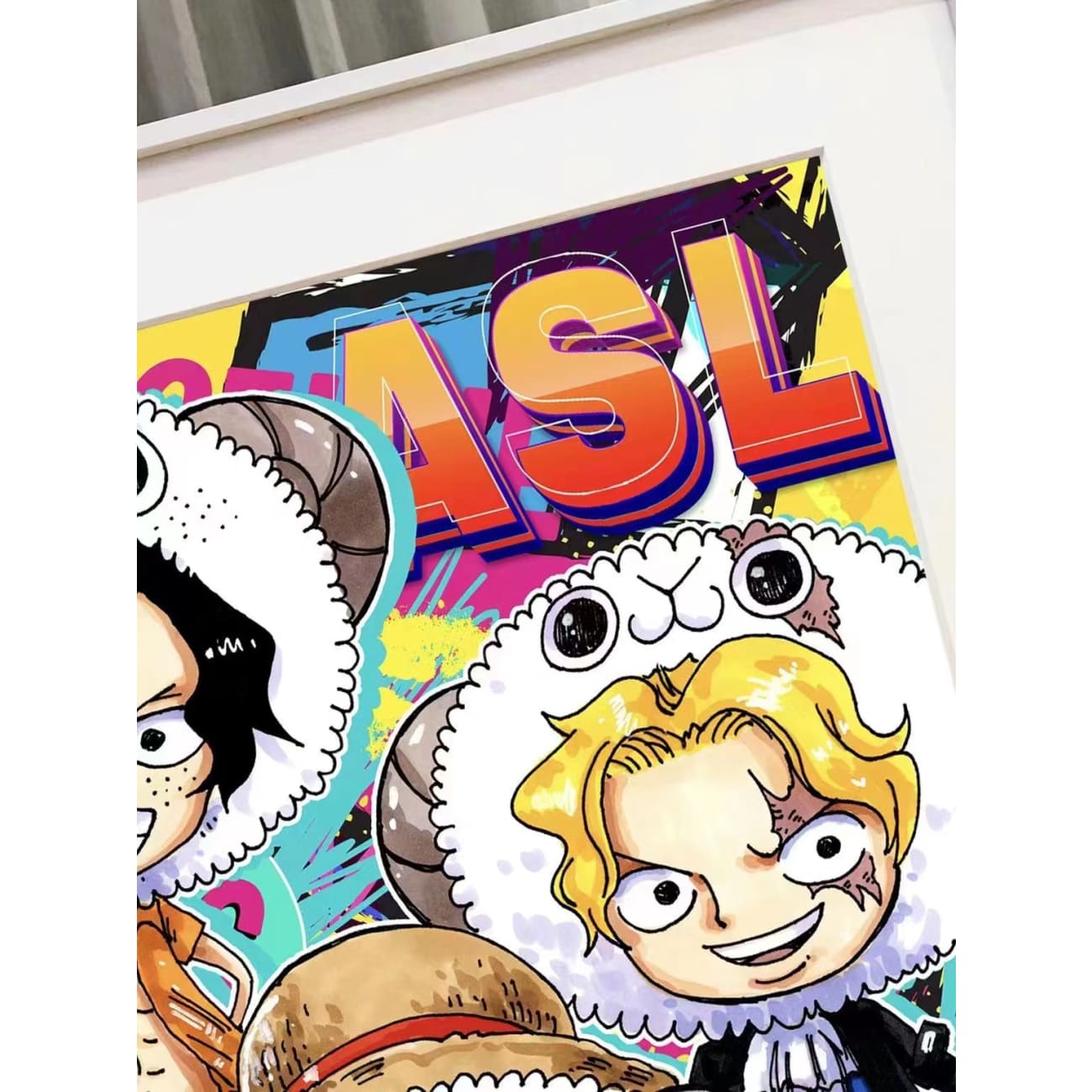 Xing Kong Studio - Three Brother Ace, Luffy & Sabo Poster Frame