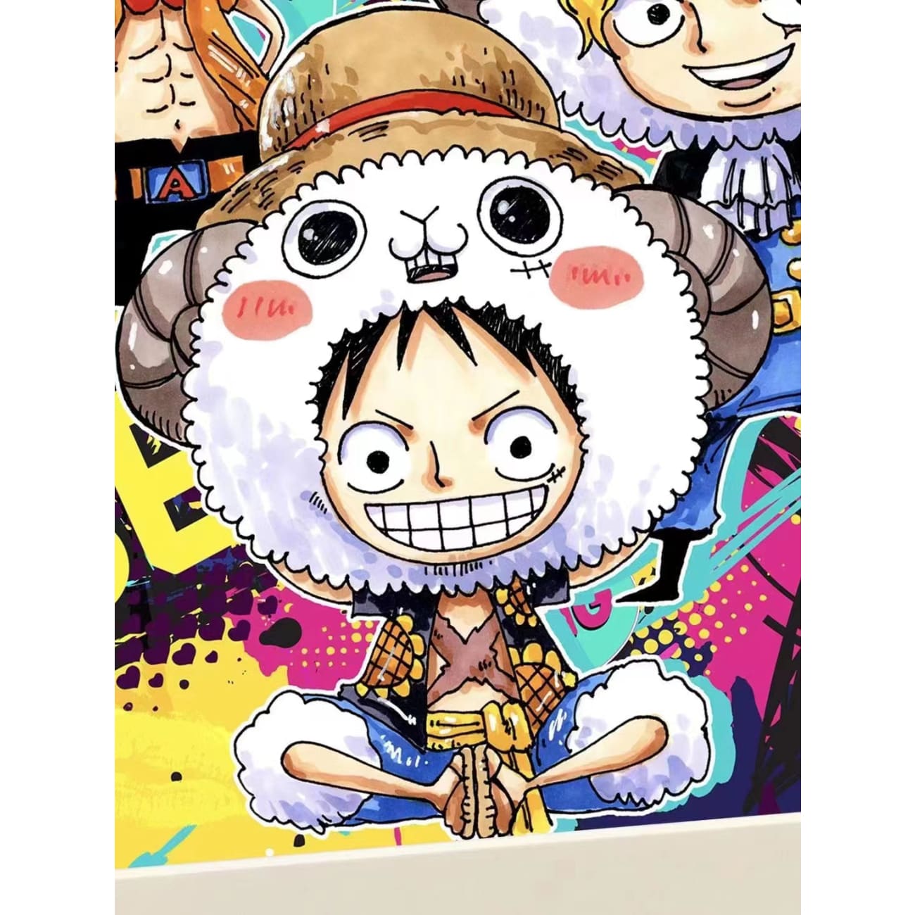 Xing Kong Studio - Three Brother Ace, Luffy & Sabo Poster Frame