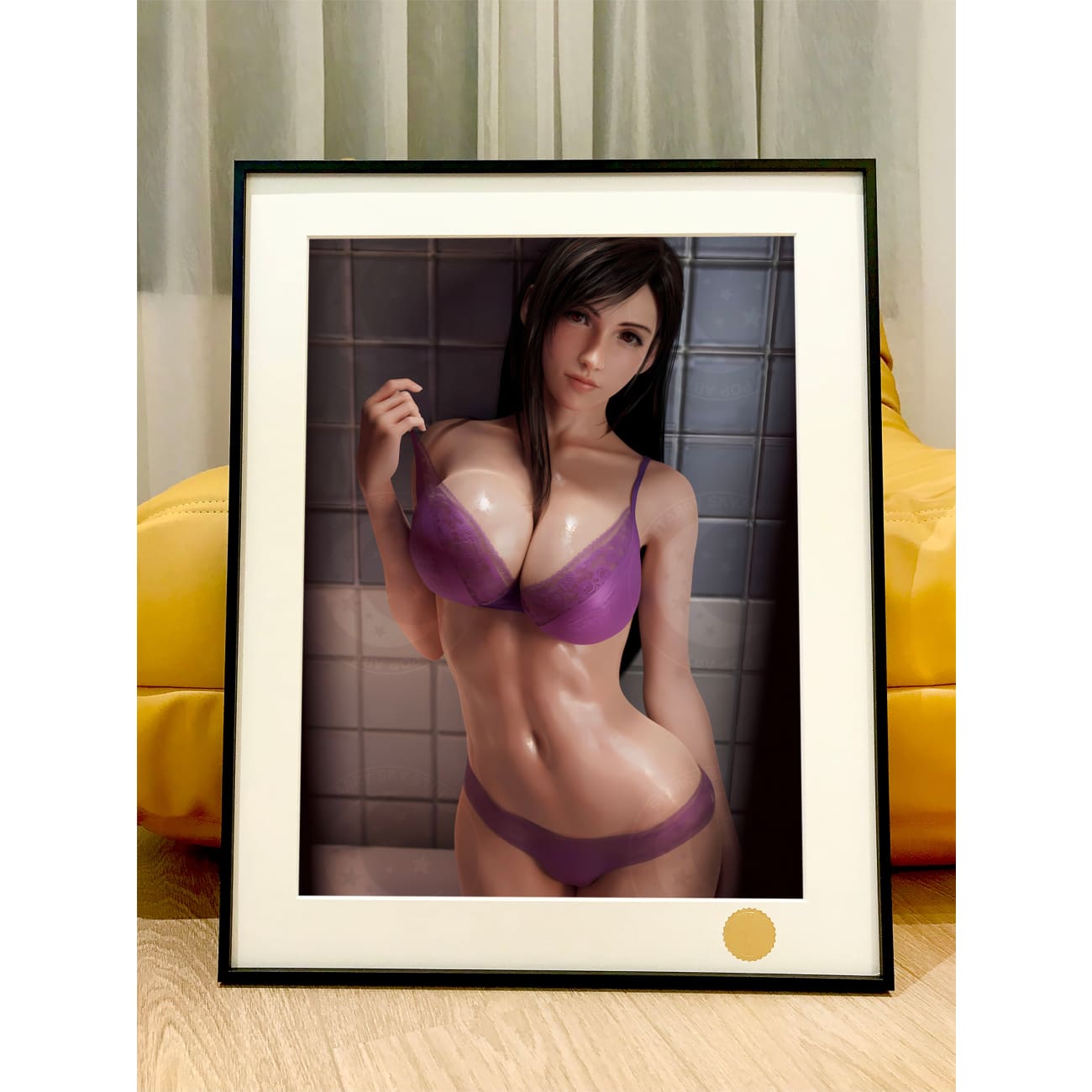Xing Kong Studio - Tifa Lockhart Bathroom Ver Poster Frame