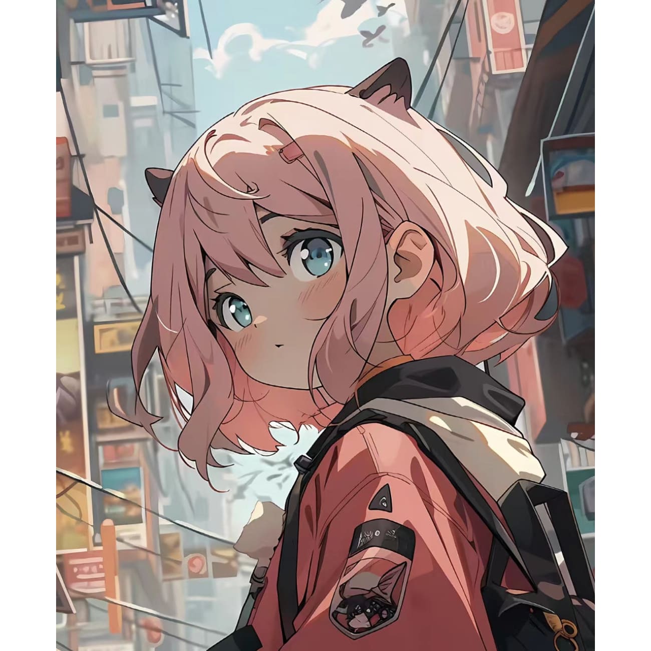 Xing Kong Studio - Travelling Anya Forger Poster Frame