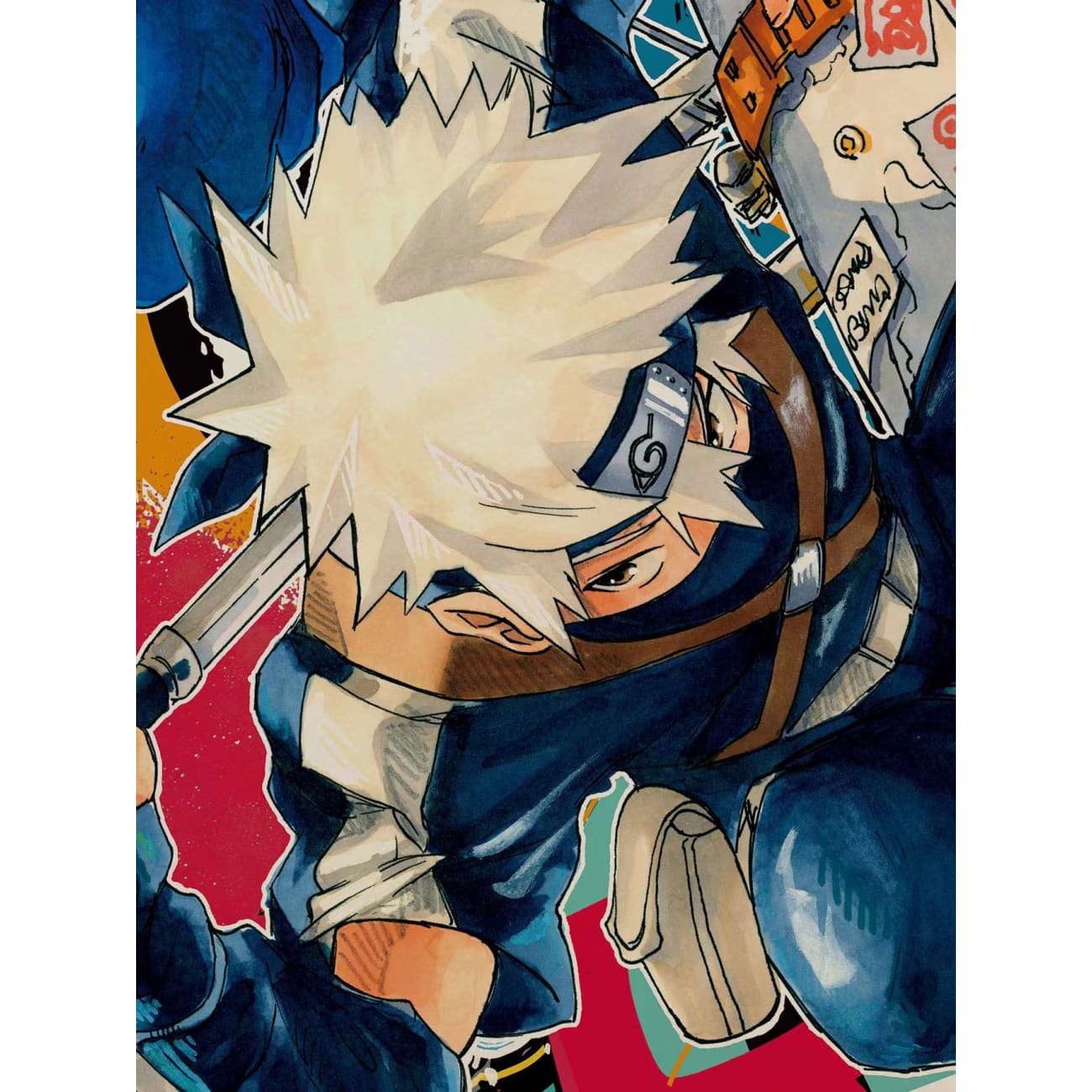 Xing Kong Studio - Uchiha Obito and Kakashi Hatake Poster Frame