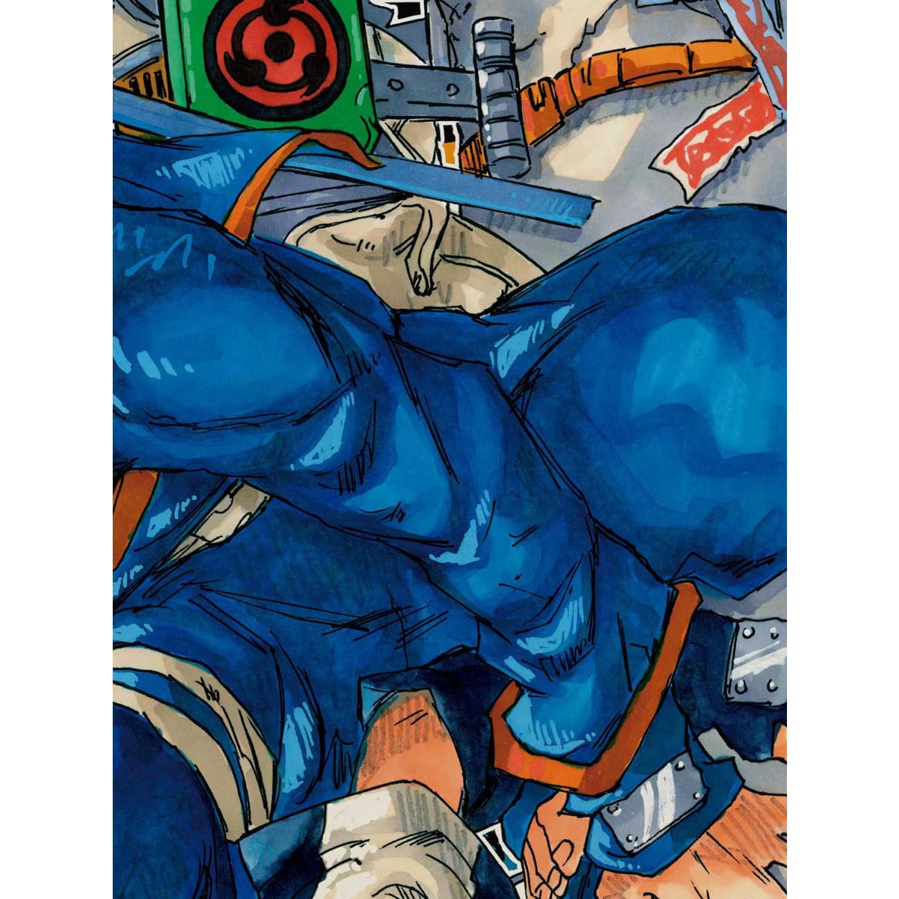 Xing Kong Studio - Uchiha Obito and Kakashi Hatake Poster Frame