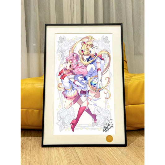 Xing Kong Studio - Usagi Tsukino & Chibiusa Poster Frame