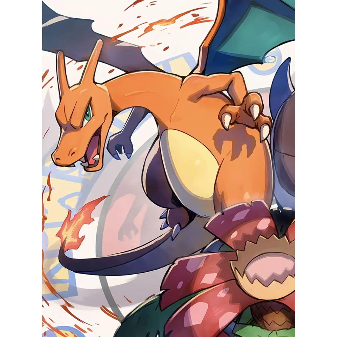Xing Kong Studio - Venusaur, Blastoise & Charizard Poster Frame
