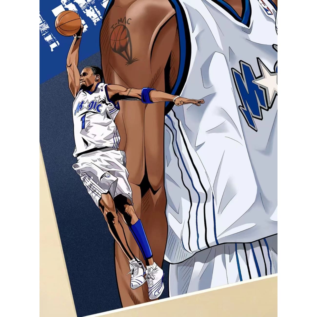 Xing Kong Studio X Jesse - Tracy McGrady Poster Frame