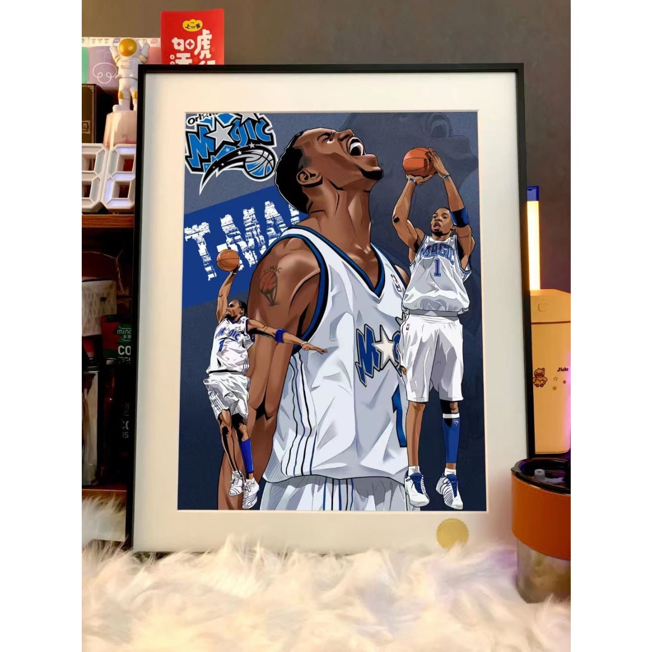 Xing Kong Studio X Jesse - Tracy McGrady Poster Frame