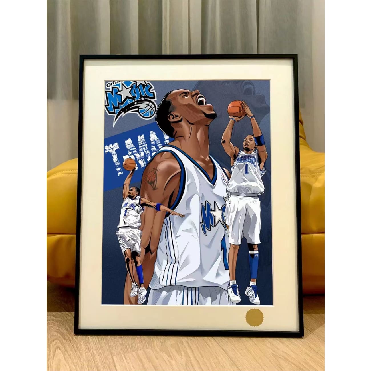 Xing Kong Studio X Jesse - Tracy McGrady Poster Frame