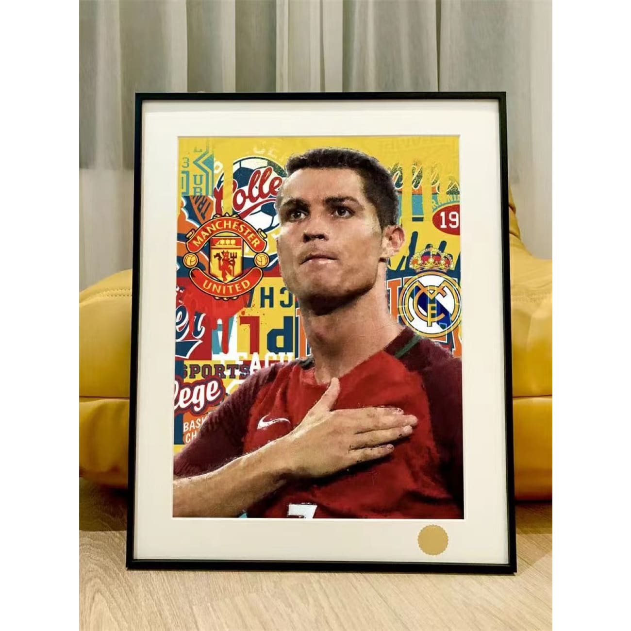Xing Kong Studio x Zhao Wu - Portugal Cristiano Ronaldo Poster Frame