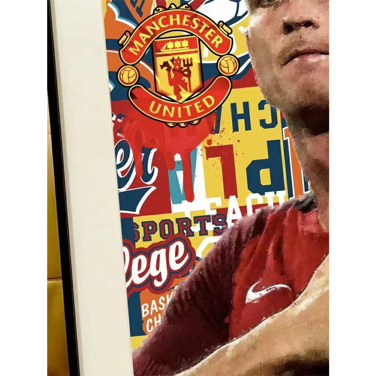Xing Kong Studio x Zhao Wu - Portugal Cristiano Ronaldo Poster Frame