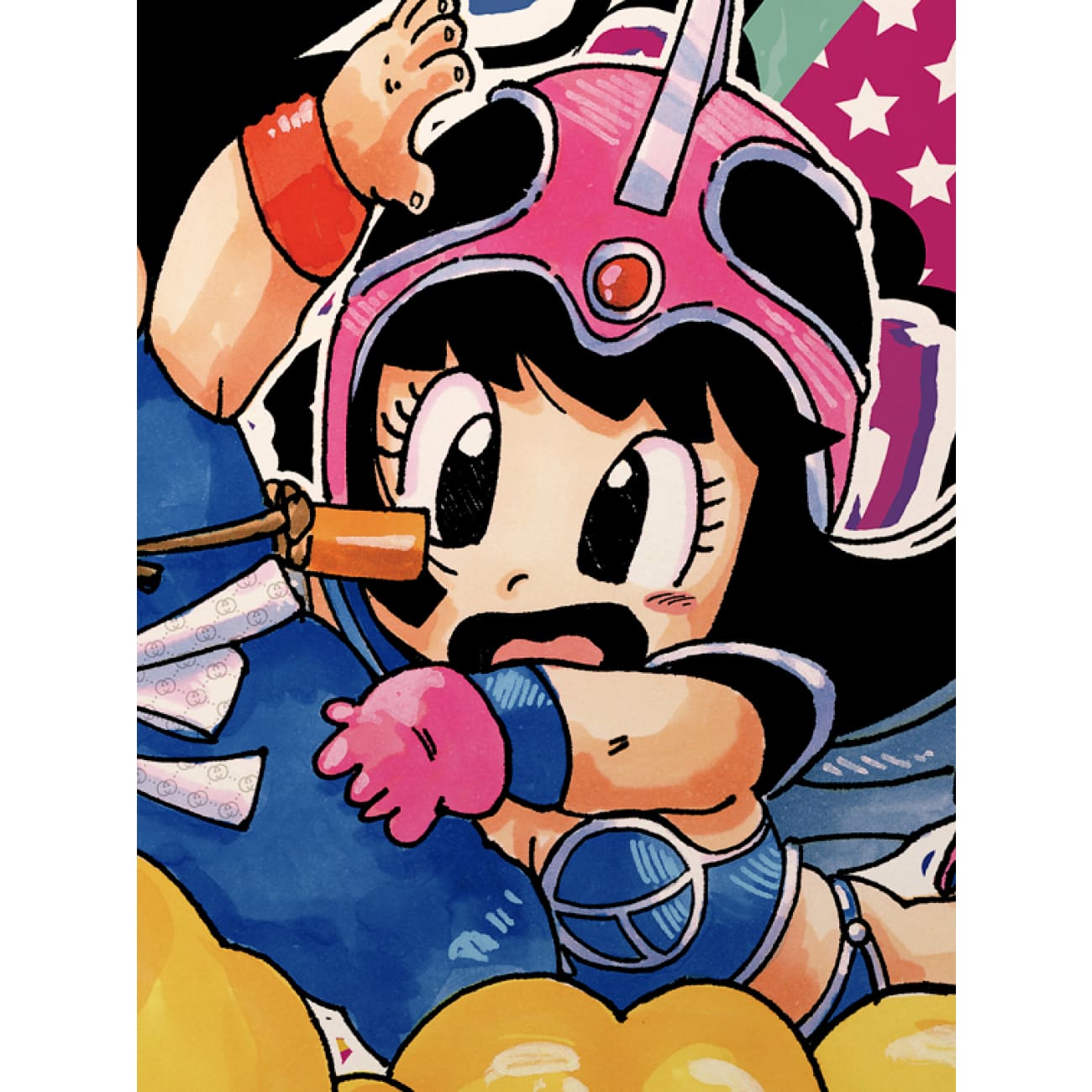 Xing Kong Studio - Young Goku and Chi Chi Poster Frame