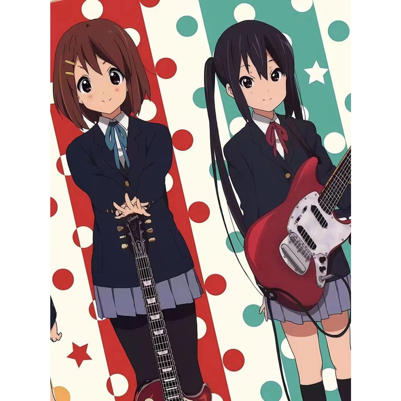 Xing Kong Studio - Yui Hirasawa, Mio Akiyama, Ritsu Tainaka, Tsumugi Kotobuki & Azusa Nakano Poster Frame