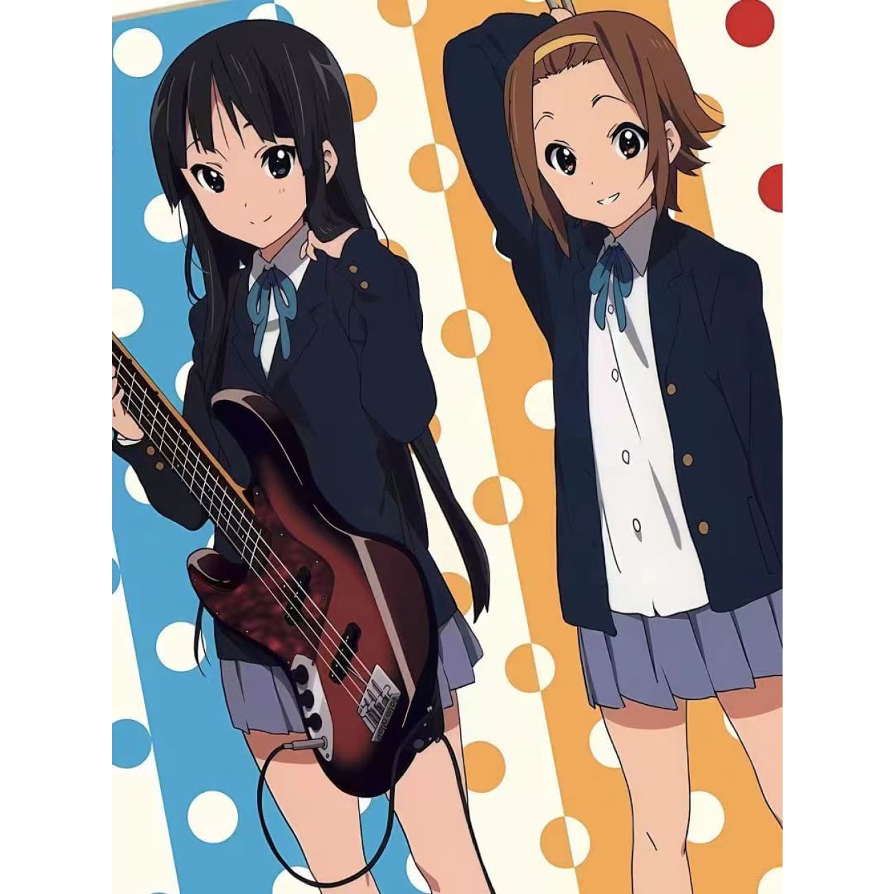 Xing Kong Studio - Yui Hirasawa, Mio Akiyama, Ritsu Tainaka, Tsumugi Kotobuki & Azusa Nakano Poster Frame