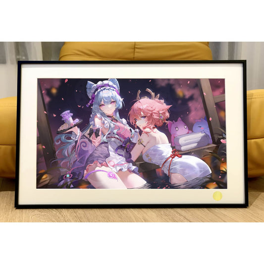 Xing Kong Studio - Yumemizuki Mizuki & Yae Miko Poster Frame