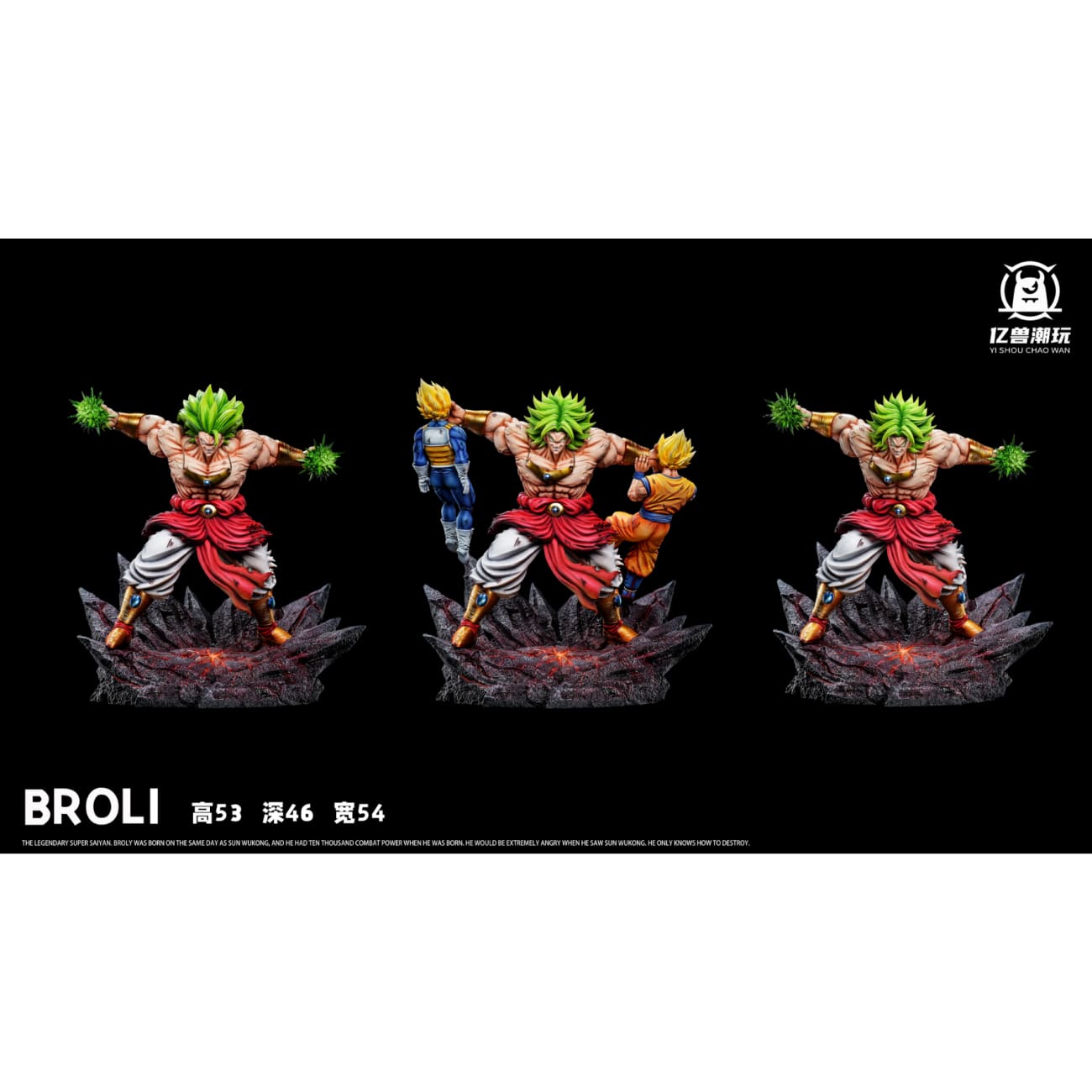 YISHOU Studio / Yi Shou Chao Wan - Broly VS Goku & Vegeta