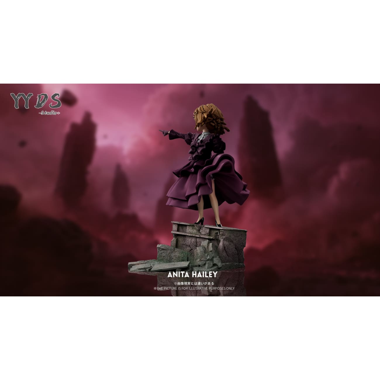 YYDS Studio - Gothic Black Dress Ai Haibara