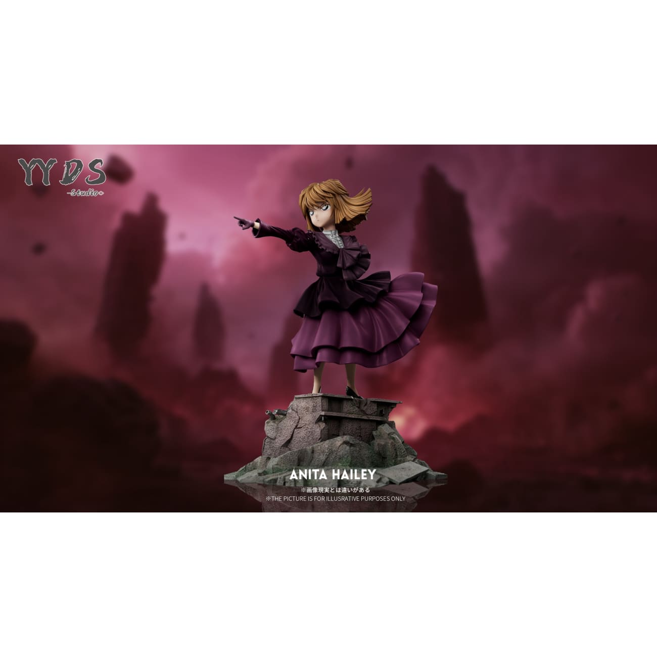 YYDS Studio - Gothic Black Dress Ai Haibara