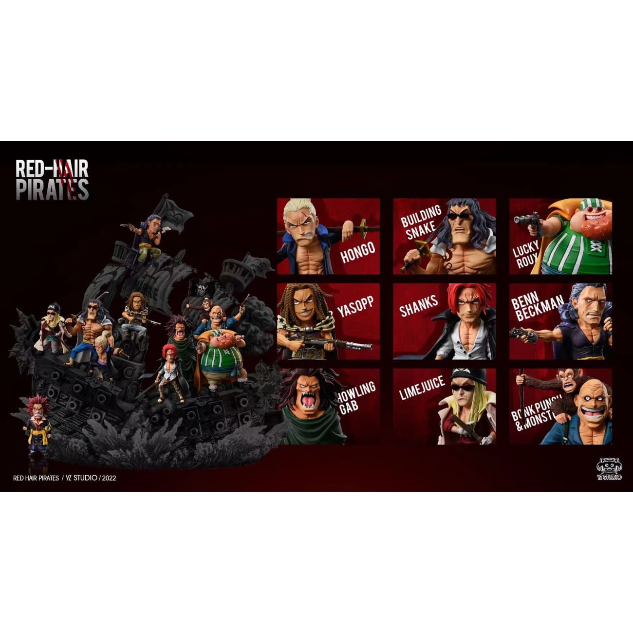 YZ Studio - All members of Red Hair Pirates [2 Variants]