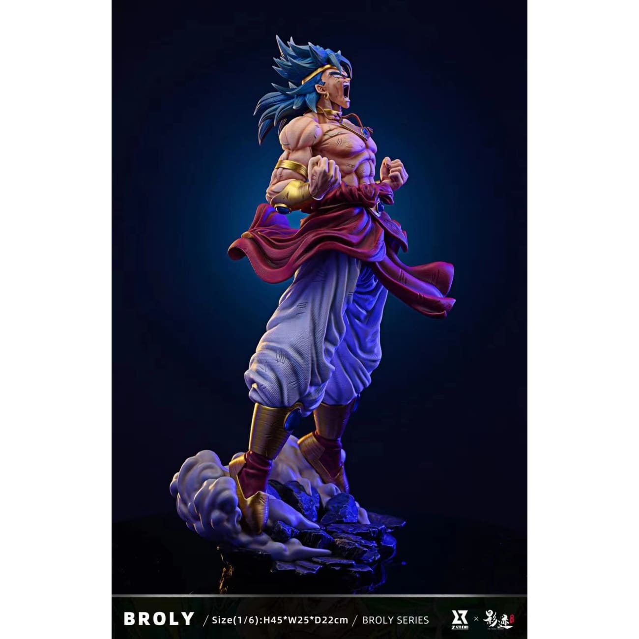 Z Studio x Dim Model Studios - Broly Super Saiyan A-type [Mysterious Blue / Purple Of Evil Spirits]