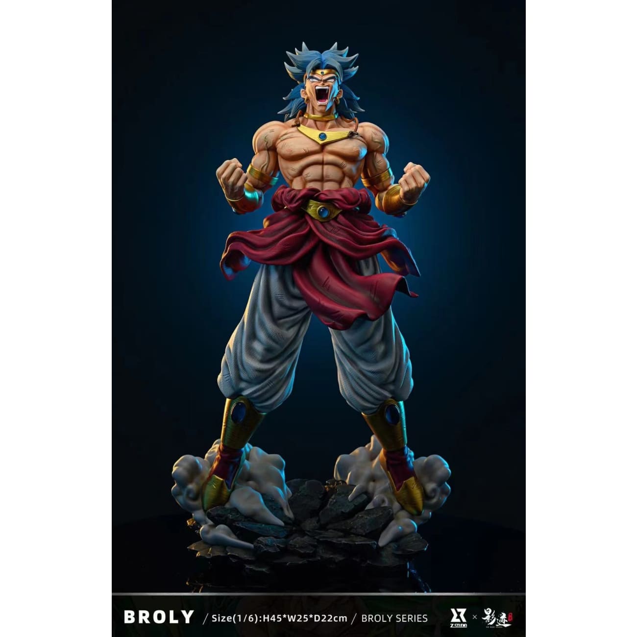 Z Studio x Dim Model Studios - Broly Super Saiyan A-type [Mysterious Blue / Purple Of Evil Spirits]