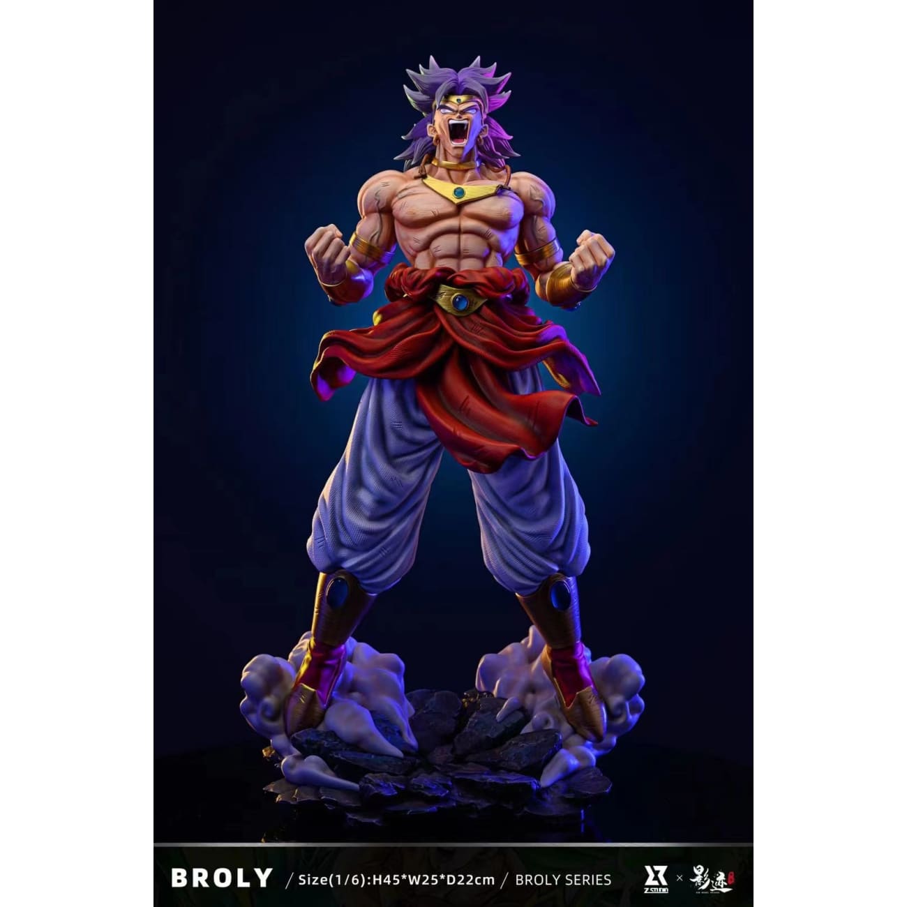 Z Studio x Dim Model Studios - Broly Super Saiyan A-type [Mysterious Blue / Purple Of Evil Spirits]
