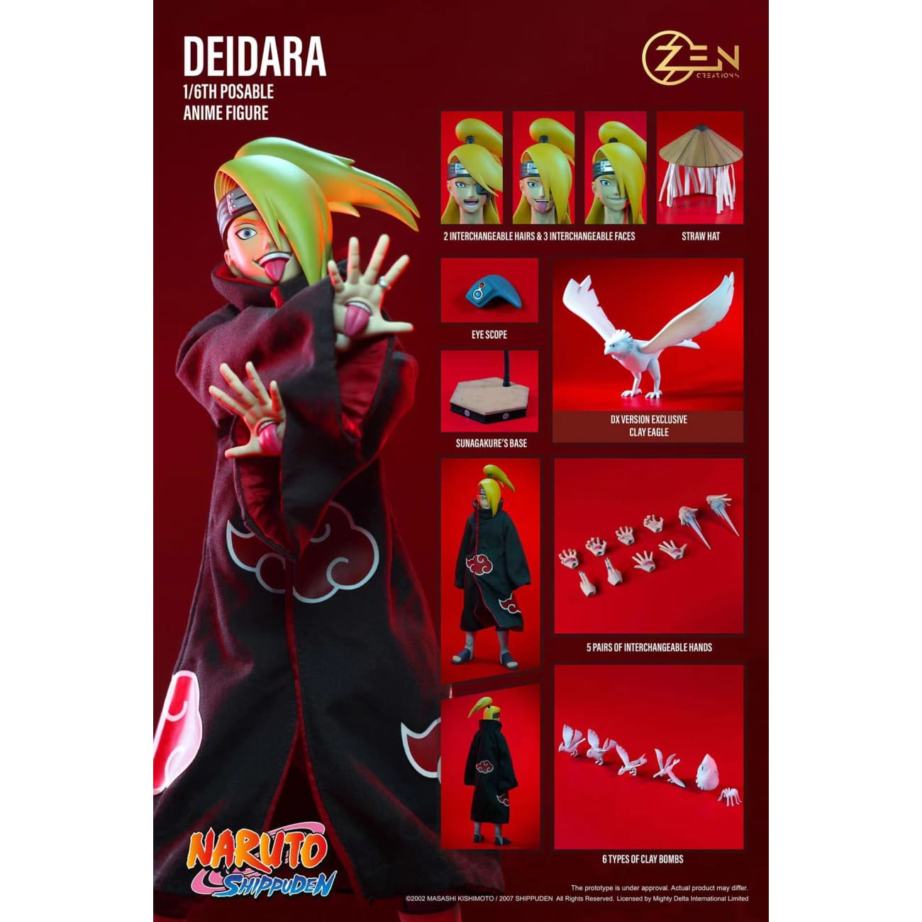 Zen Creations - Posable Anime Figure Deidara [2 Variants]