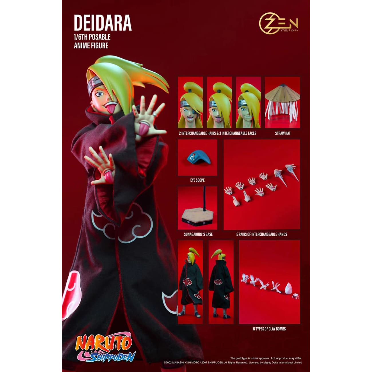 Zen Creations - Posable Anime Figure Deidara [2 Variants]