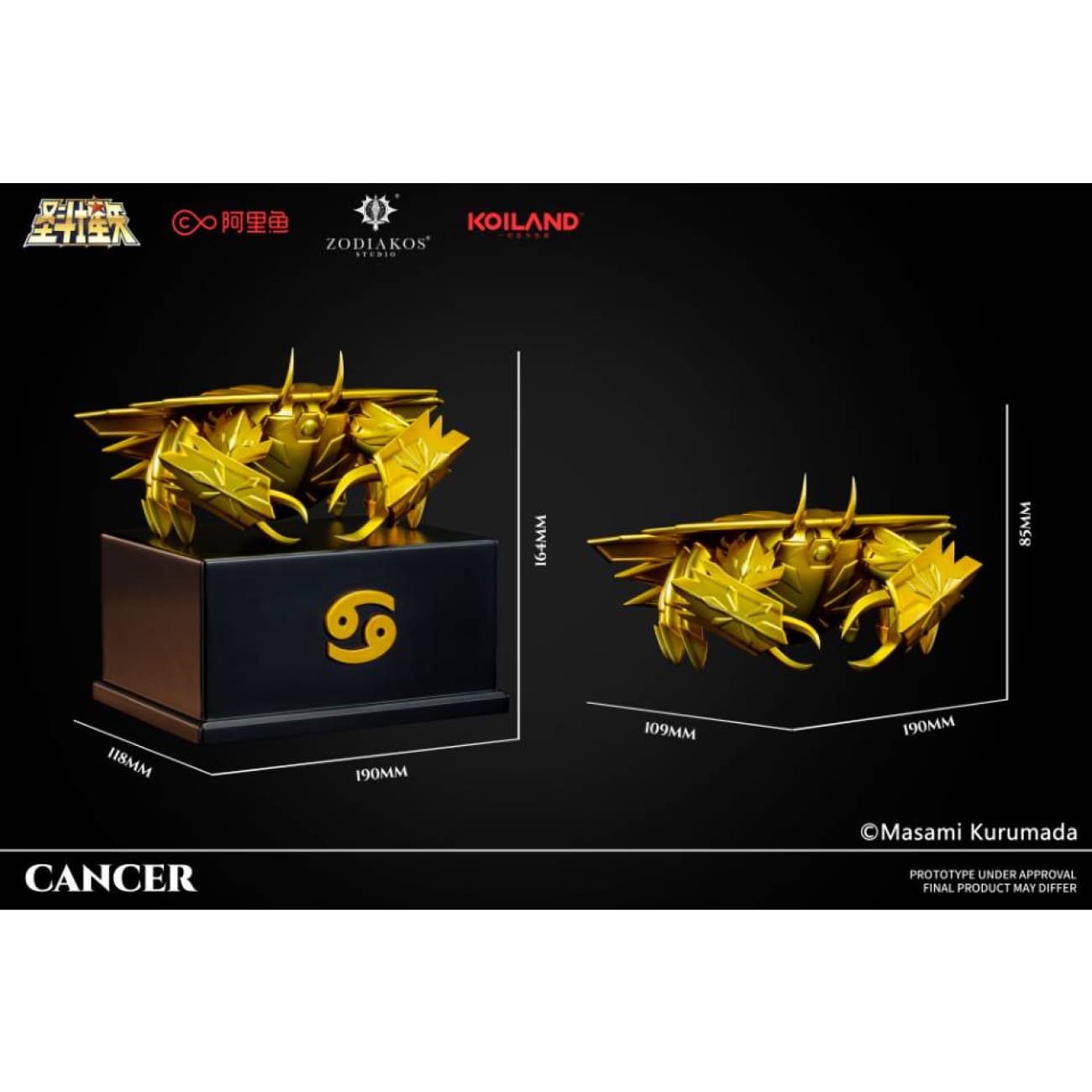 Zodiakos Studio x Masami Kurumada - Cancer Cloth [Licensed]