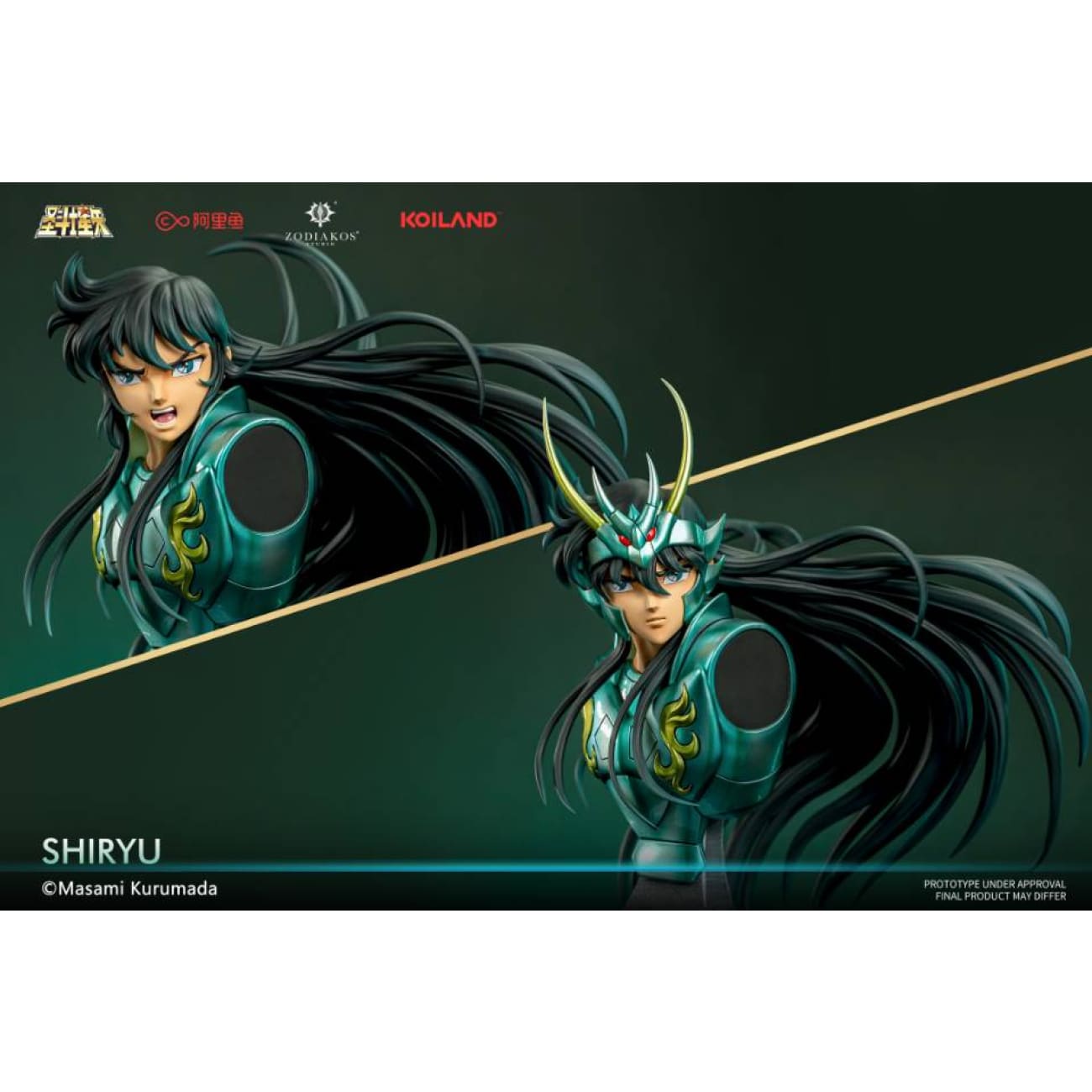 Zodiakos Studio x Masami Kurumada - Dragon Shiryu God Cloth [Licensed]