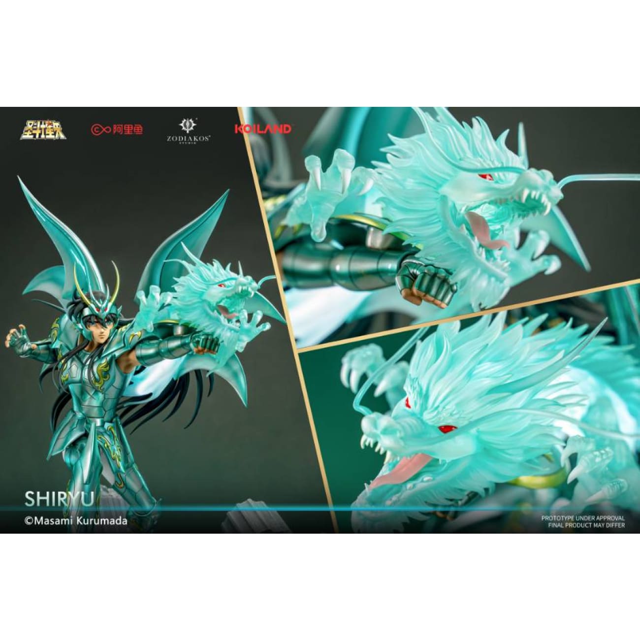 Zodiakos Studio x Masami Kurumada - Dragon Shiryu God Cloth [Licensed]