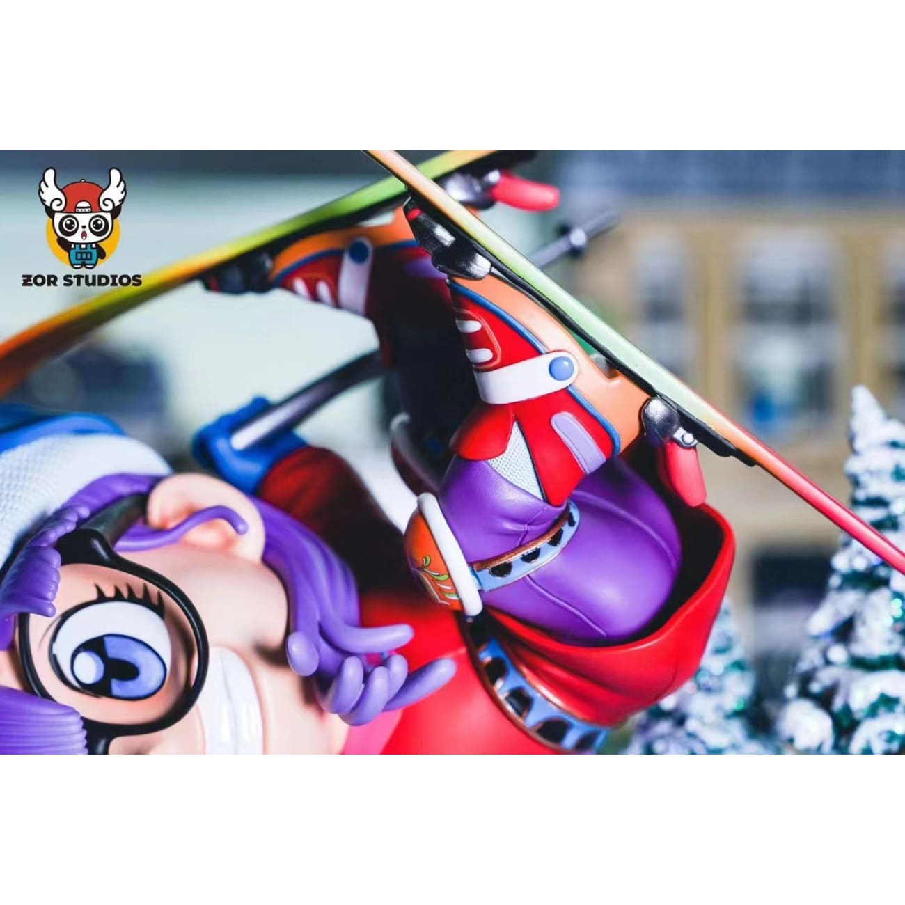 ZOR Studio - Skiing Arale Norimaki and Gatchan