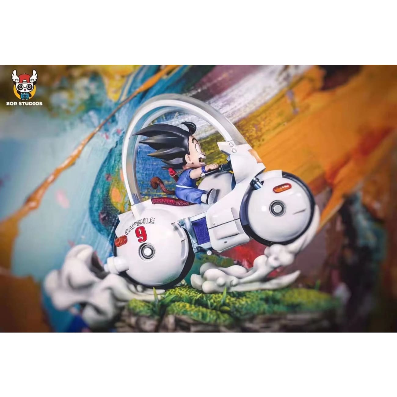 Zor Studio - Yang Son Goku on bike [Purple / Orange]