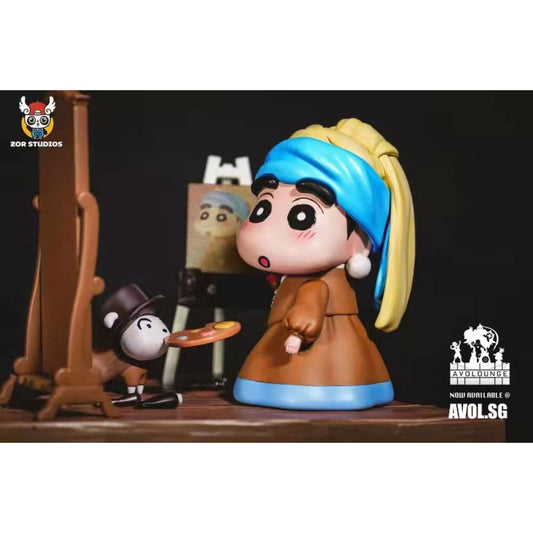 Zor Studios - Crayon Shin Chan Cosplay Girl with a Pearl Earring