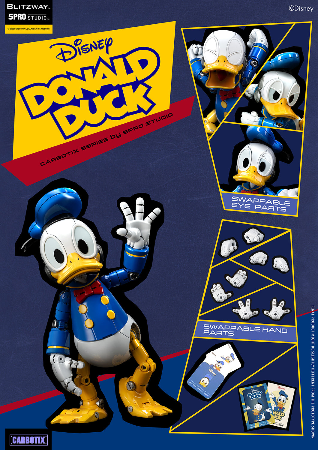 Blitzway X 5 Pro Studio X Carbotix - Mickey Mouse / Donald Blitzway X 5 Pro Studio X Carbotix - Mickey Mouse / Donald