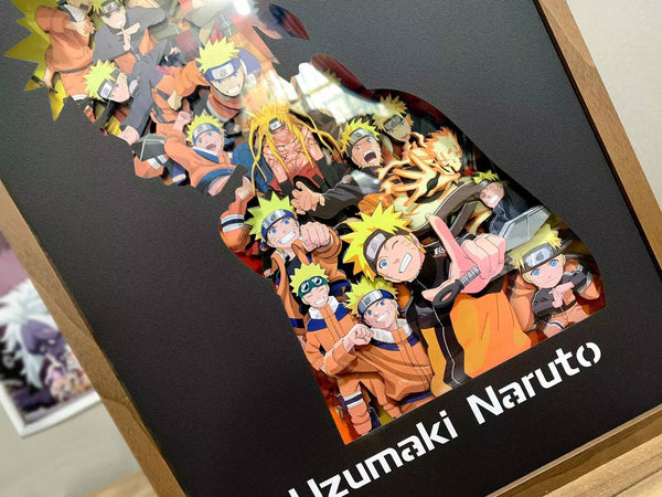  Cut out 3D layering Uzumaki Naruto Poster Frame 