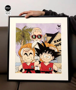 Mystical Art - Goku And Master Roshi Poster Frame