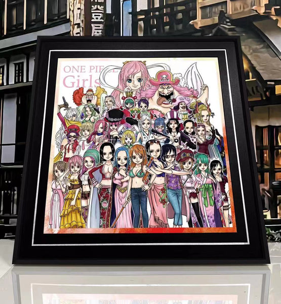 One Piece Girls Square Poster Frame