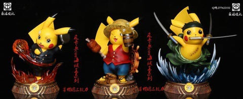 Surge Studio - Pikachu as Luffy, Zoro & Senji