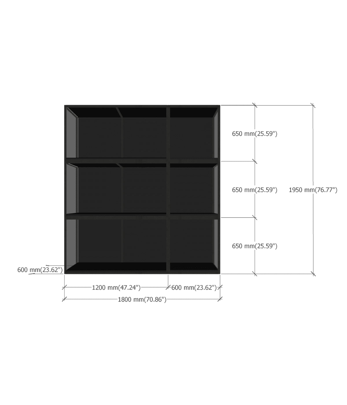 ModuCase - DF Series DF1801 Display Case