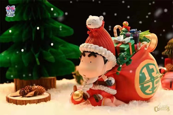 Roshan studio - Crayon Shin Chan cosplay Giving Santa