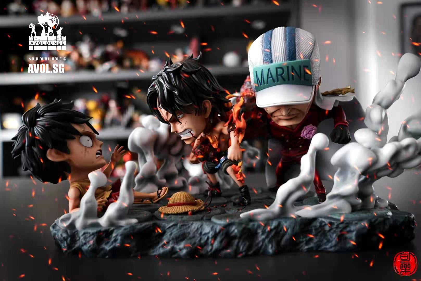 Cola Studio - Monkey D. Luffy, Ace and Akainu Last Fight [SD]