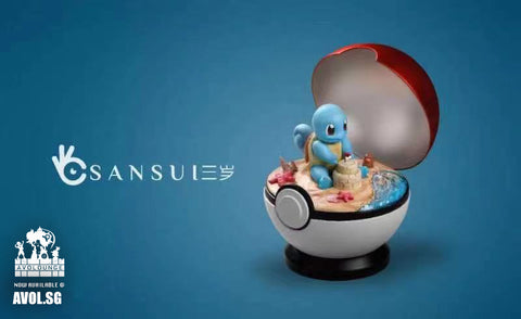 Sansui Studio - Squirtle in the Pokeball