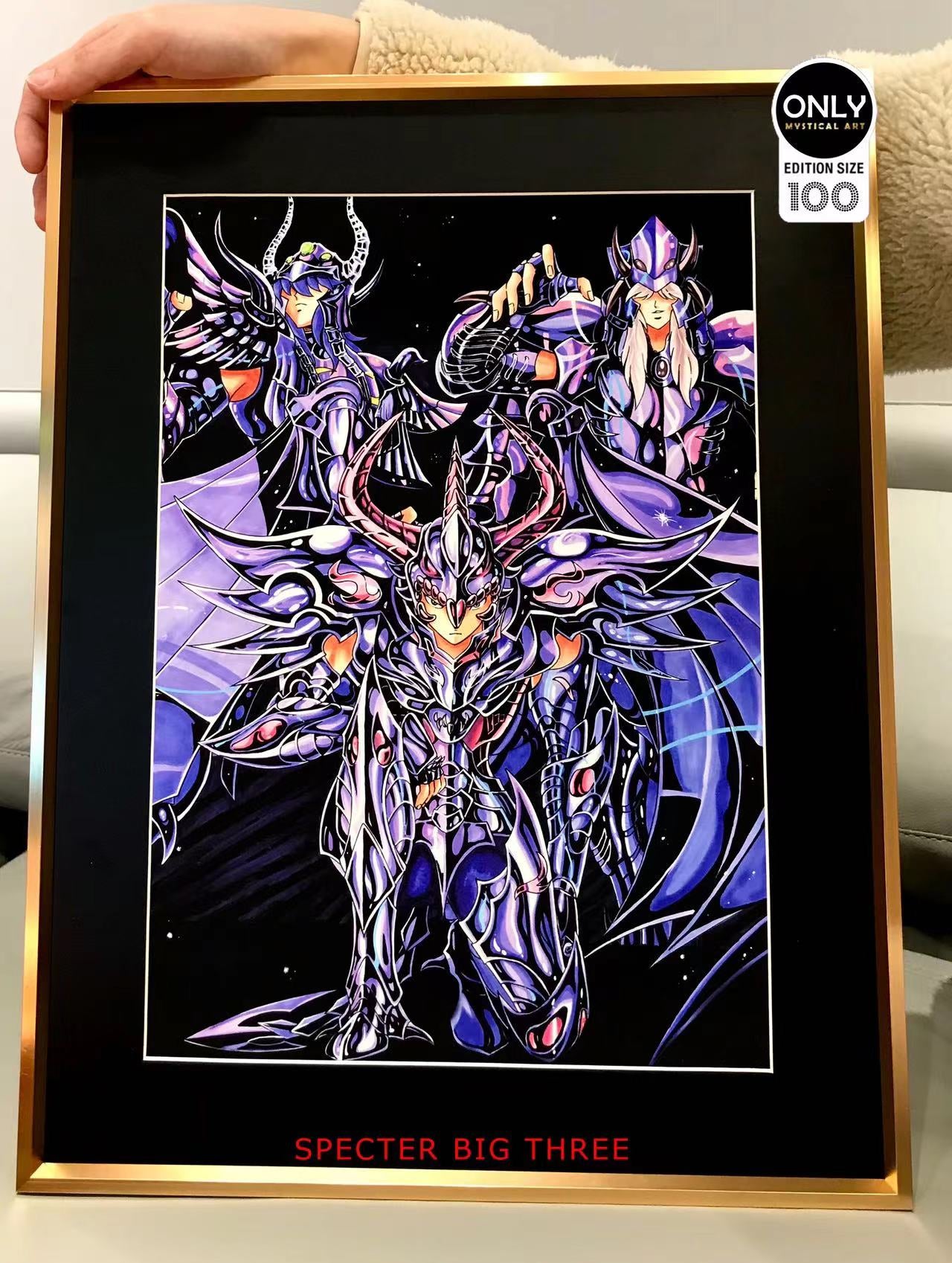 Mystical Art - Saint Seiya Secter Big three Poster Frame