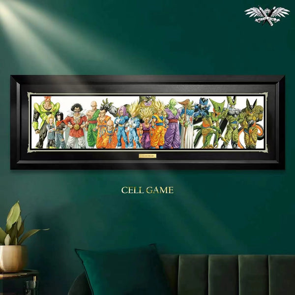 Billian Birds - Billion Birds Cell Game/ Goku and Helo Poster Frame
