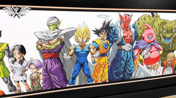 Billion Birds - Cell Game/ Goku and Halo Poster Frame