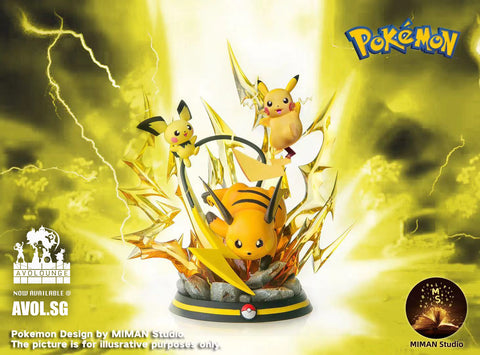 Miman Studio - Pichu, Pikachu and Raichu [Standard/ Exclusive]