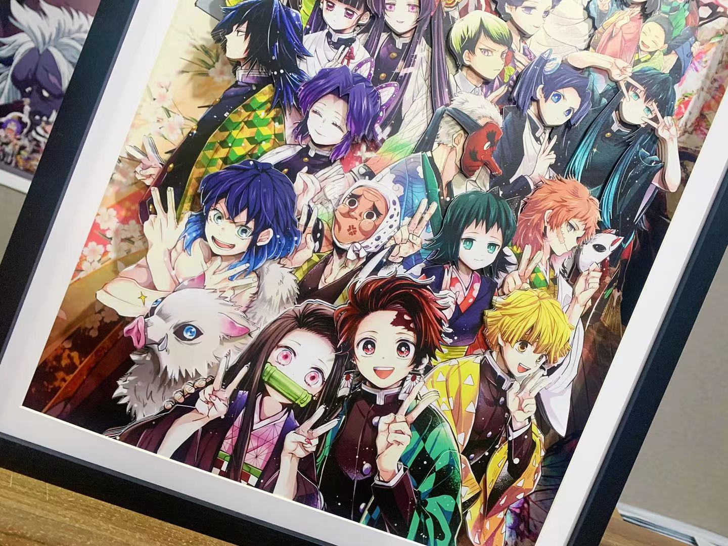 3D Art Frame - Demon slayer Poster frame