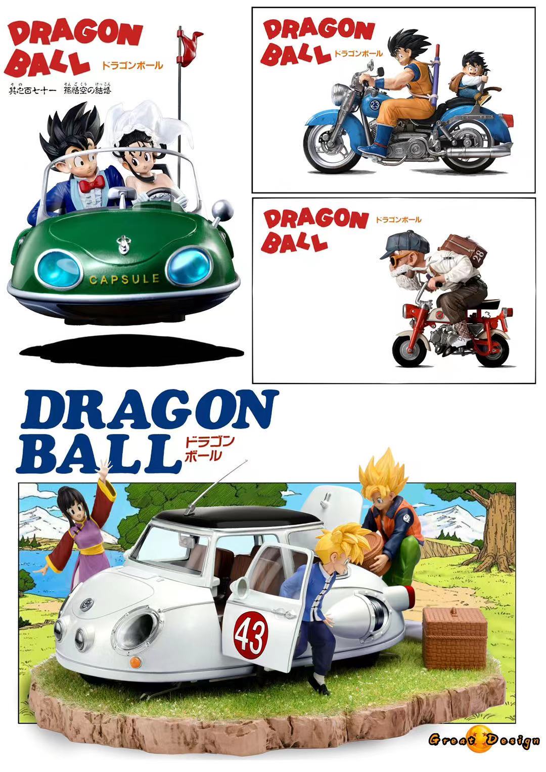 Great Design Studio / GD Studio - Son Goku Son Gohan and Qiqi [Sketch ver. / Anime ver.]