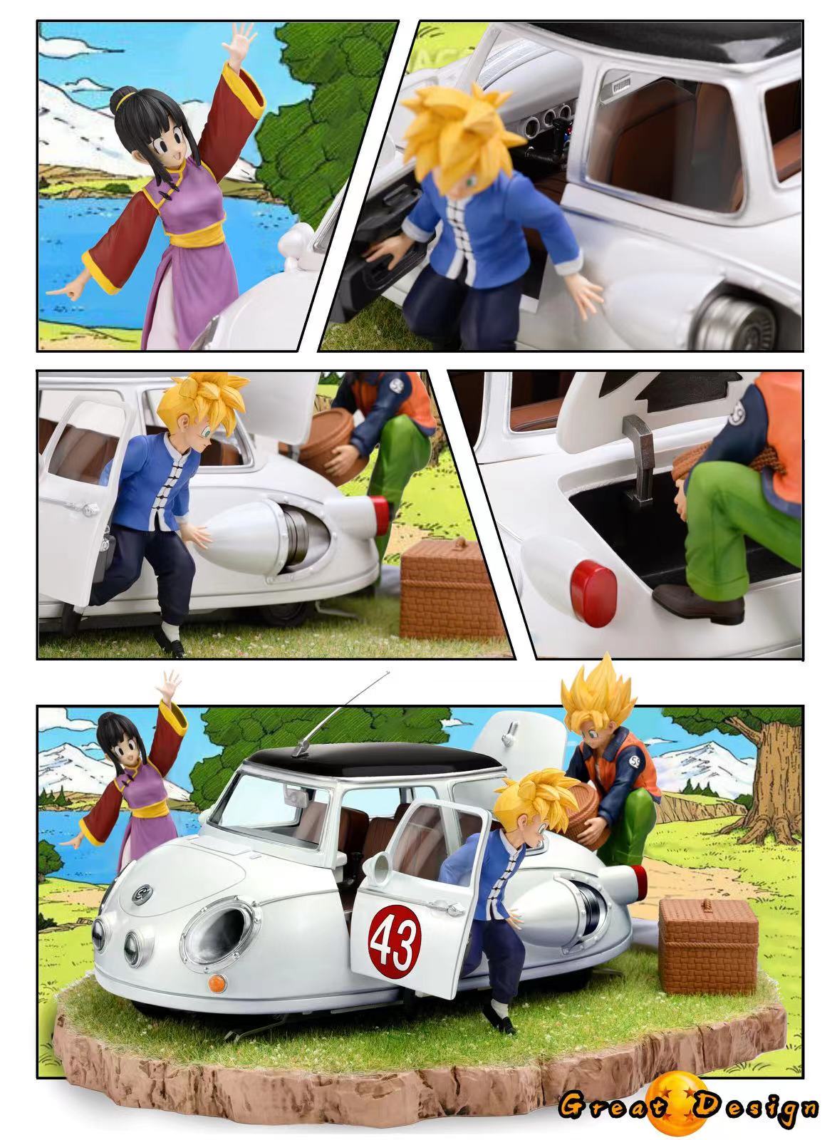 Great Design Studio / GD Studio - Son Goku Son Gohan and Qiqi [Sketch ver. / Anime ver.]