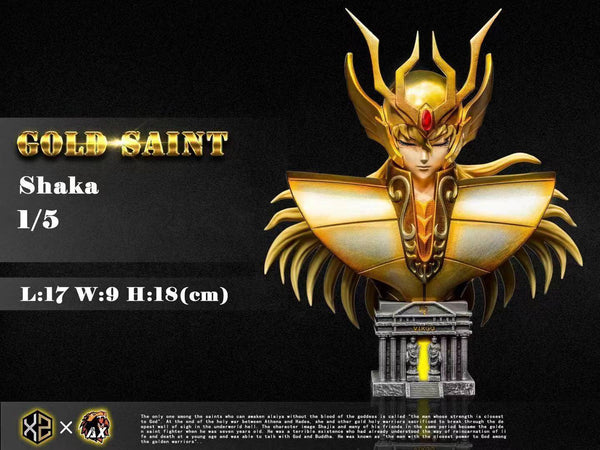 XS Studios & AX Studios - Gold Saint Shaka Bust [2 variants]